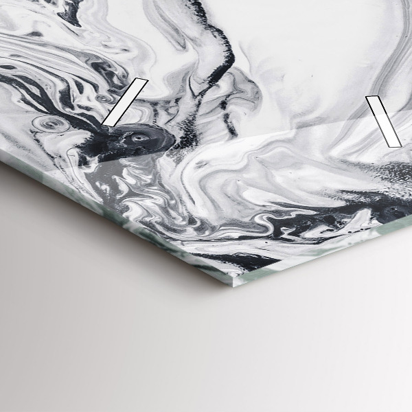 Reloj vertical Abstracción tinta mármol - espejomat.es