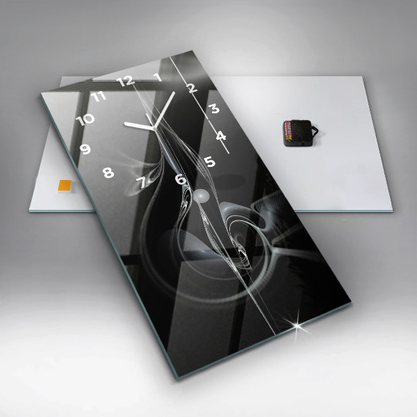 Reloj vertical Humo abstracto - espejomat.es