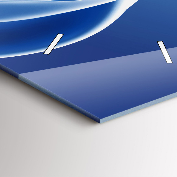 Reloj de vidrio vertical Líquido abstracto - espejomat.es