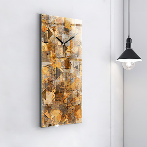 Reloj de vidrio vertical Formas geométricas - espejomat.es