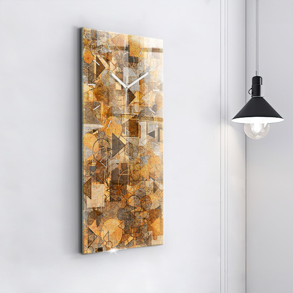 Reloj de vidrio vertical Formas geométricas - espejomat.es