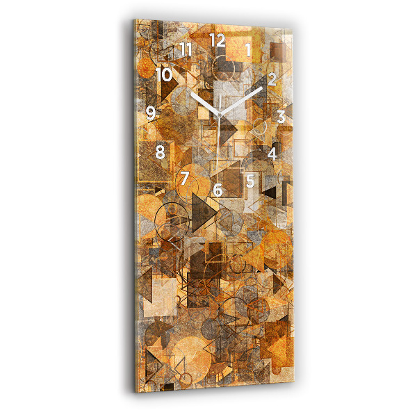 Reloj de vidrio vertical Formas geométricas - espejomat.es