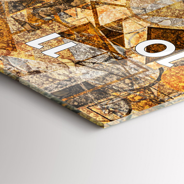 Reloj de vidrio vertical Formas geométricas - espejomat.es