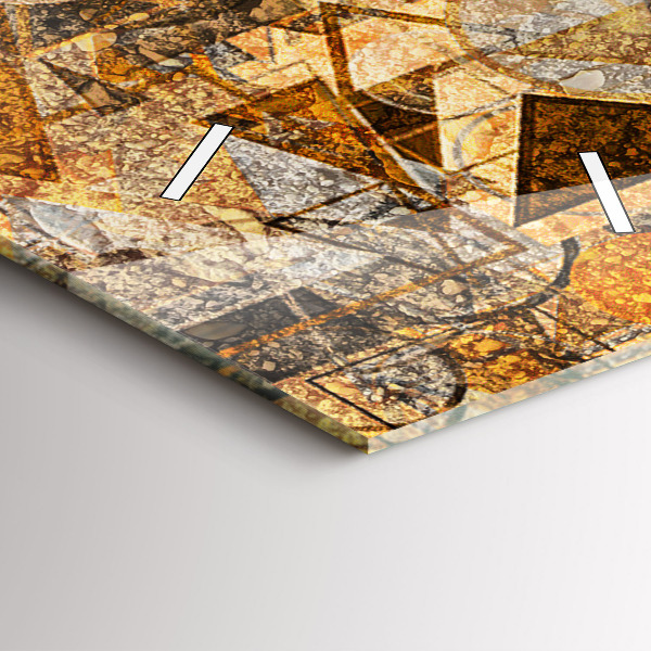 Reloj de vidrio vertical Formas geométricas - espejomat.es