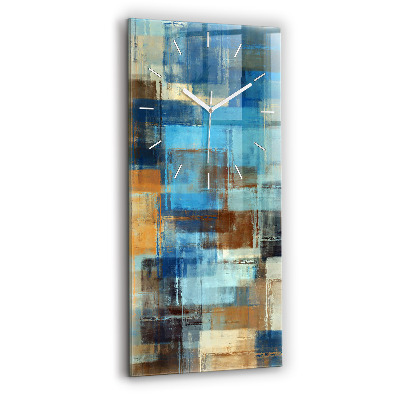 Reloj de cristal vertical Fondo colorido - abstracto - espejomat.es
