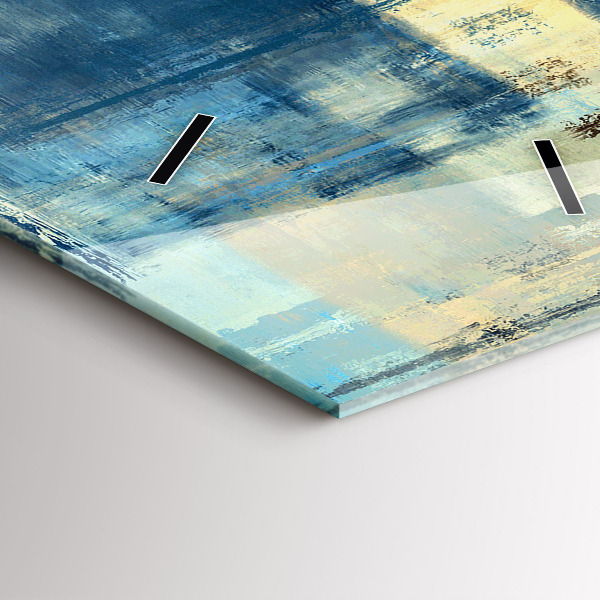 Reloj de cristal vertical Fondo colorido - abstracto - espejomat.es