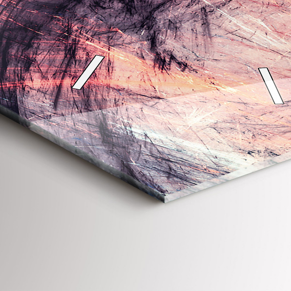 Reloj de vidrio vertical Imagen abstracta - espejomat.es