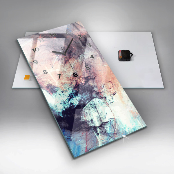 Reloj de vidrio vertical Imagen abstracta - espejomat.es