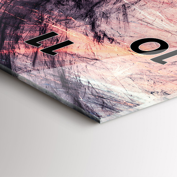 Reloj de vidrio vertical Imagen abstracta - espejomat.es