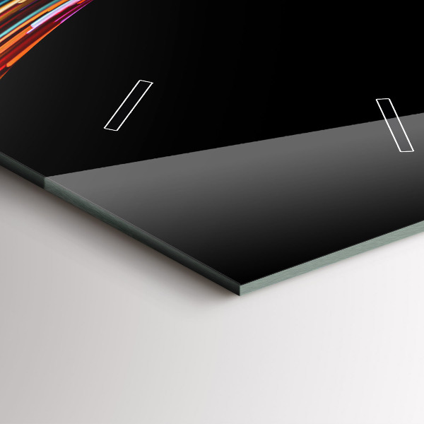 Reloj de vidrio vertical Arte emocional - espejomat.es