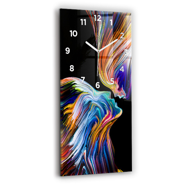 Reloj de vidrio vertical Arte emocional - espejomat.es