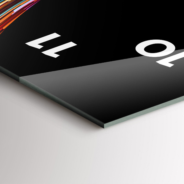 Reloj de vidrio vertical Arte emocional - espejomat.es