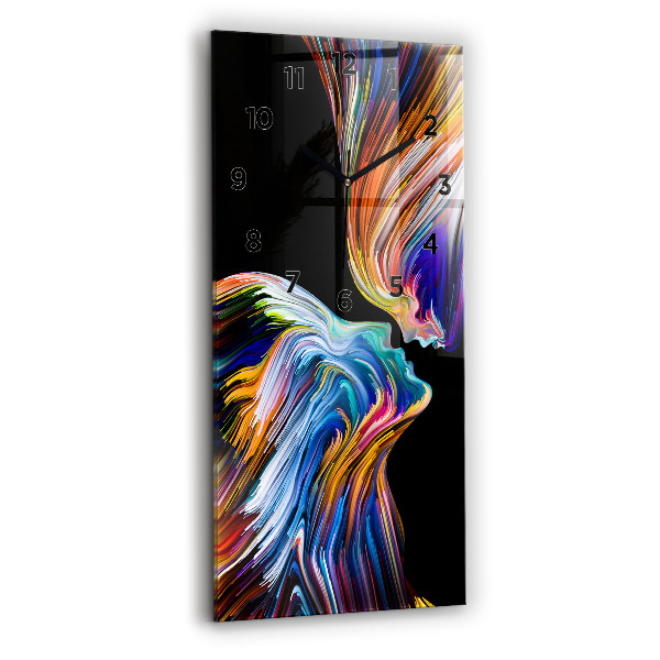 Reloj de vidrio vertical Arte emocional - espejomat.es