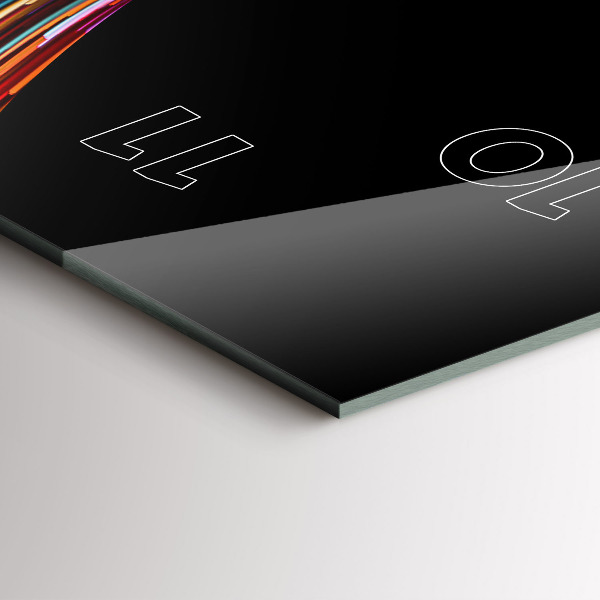 Reloj de vidrio vertical Arte emocional - espejomat.es