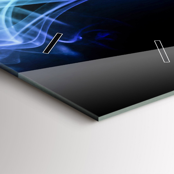 Reloj de cristal vertical Líneas de colores abstractas - espejomat.es