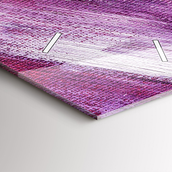 Reloj de cristal vertical Textura de pintura acrílica - espejomat.es