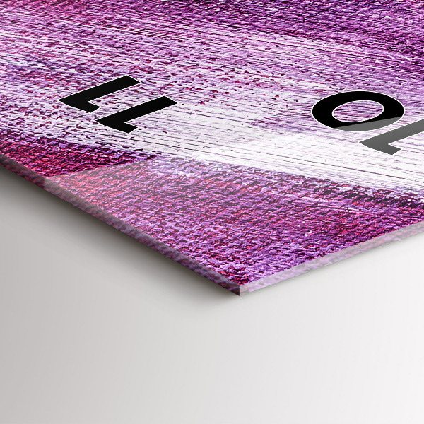 Reloj de cristal vertical Textura de pintura acrílica - espejomat.es