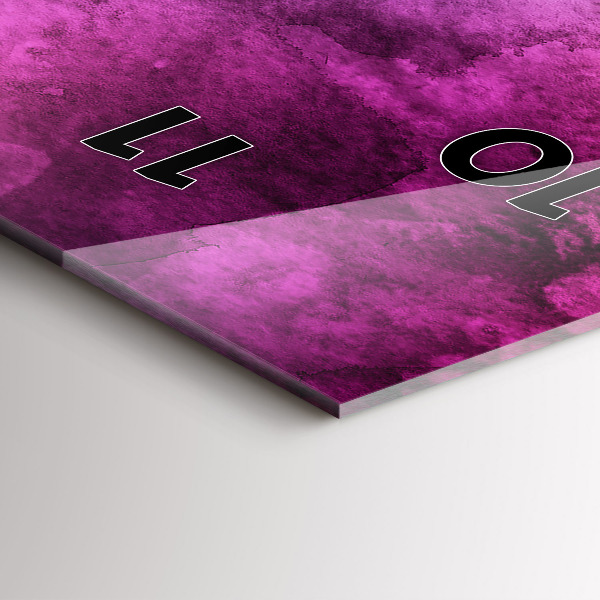 Reloj de cristal vertical Manchas de colores - espejomat.es