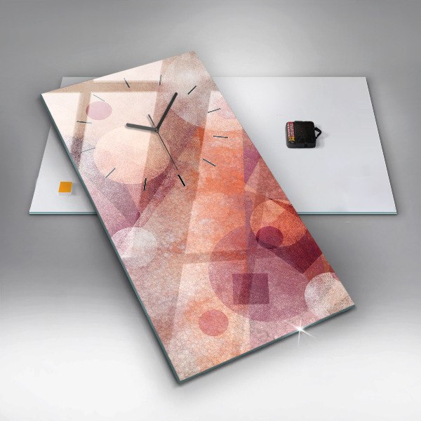 Reloj vertical Abstracción geométrica - espejomat.es