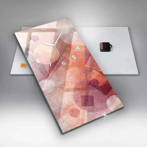 Reloj vertical Abstracción geométrica - espejomat.es