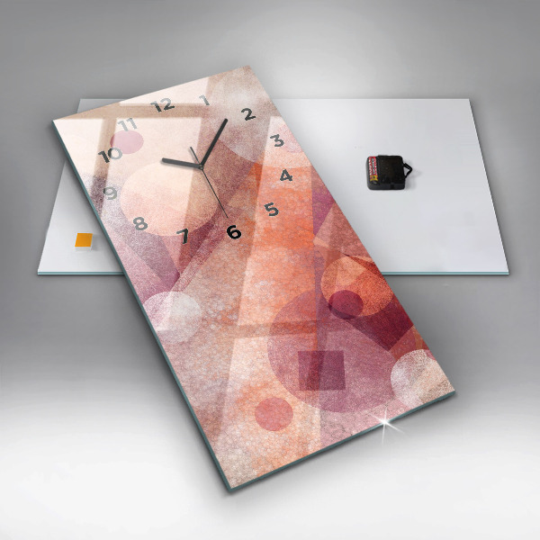Reloj vertical Abstracción geométrica - espejomat.es