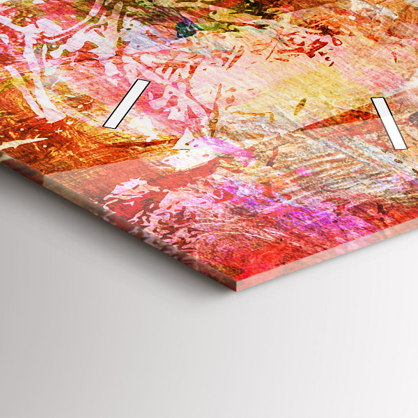 Reloj de vidrio vertical Composición abstracta - espejomat.es