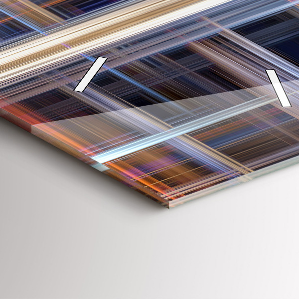 Reloj de cristal vertical Abstracción geométrica - espejomat.es