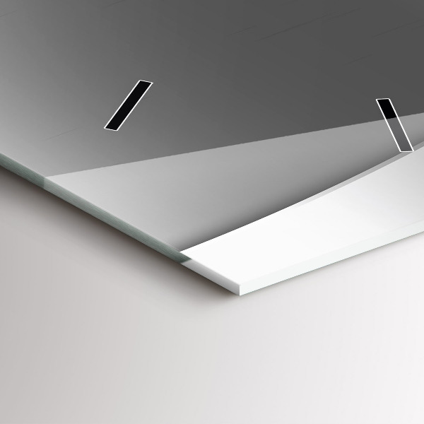 Reloj de cristal vertical Líneas plateadas - espejomat.es