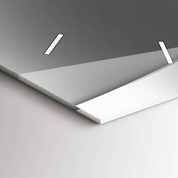 Reloj de cristal vertical Líneas plateadas - espejomat.es