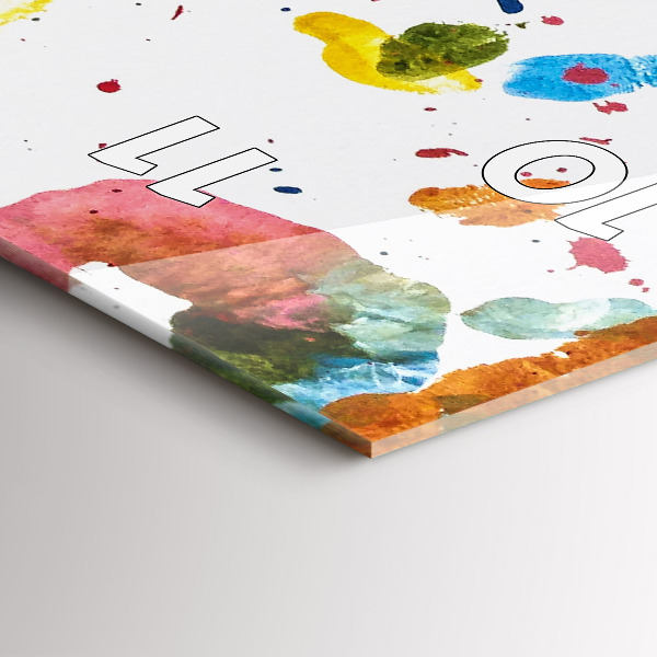 Reloj vertical Huellas de manos de niños - espejomat.es