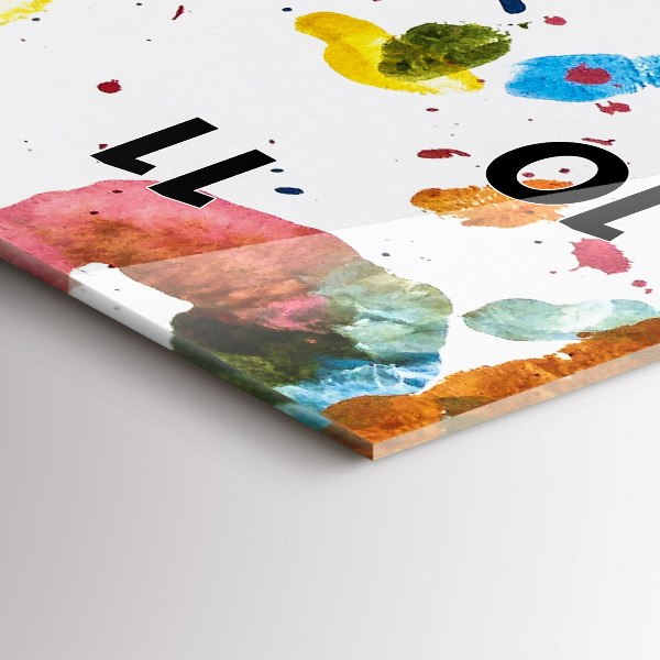 Reloj vertical Huellas de manos de niños - espejomat.es