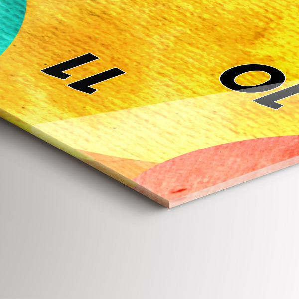 Reloj de cristal vertical Abstracción de círculos - espejomat.es