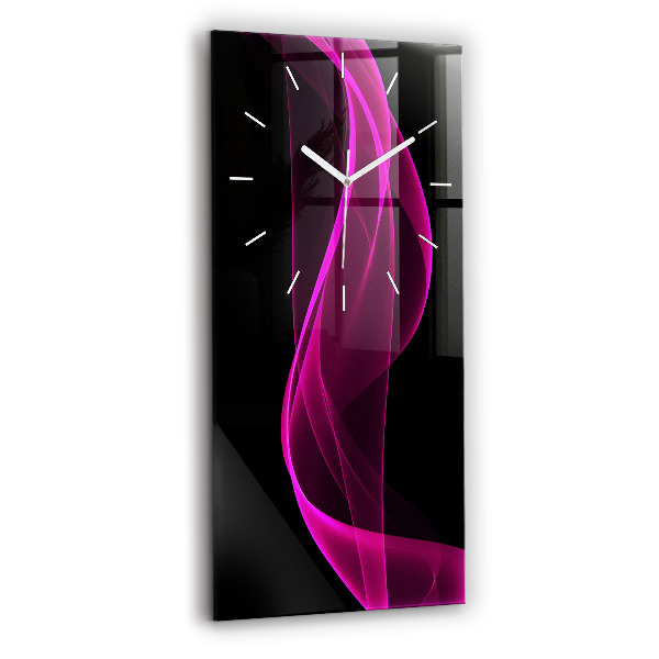 Reloj vertical Abstracción rosa - espejomat.es