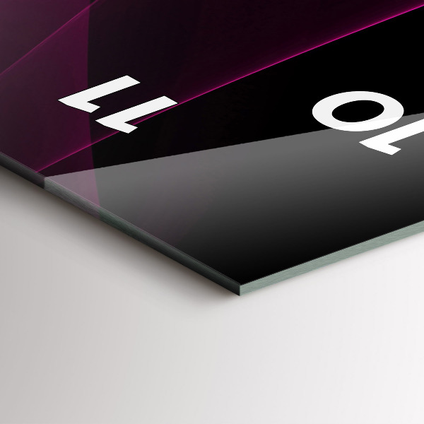 Reloj vertical Abstracción rosa - espejomat.es