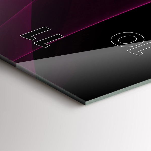 Reloj vertical Abstracción rosa - espejomat.es