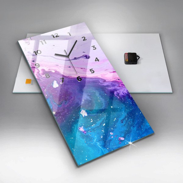 Reloj vertical Fondo colorido - espejomat.es