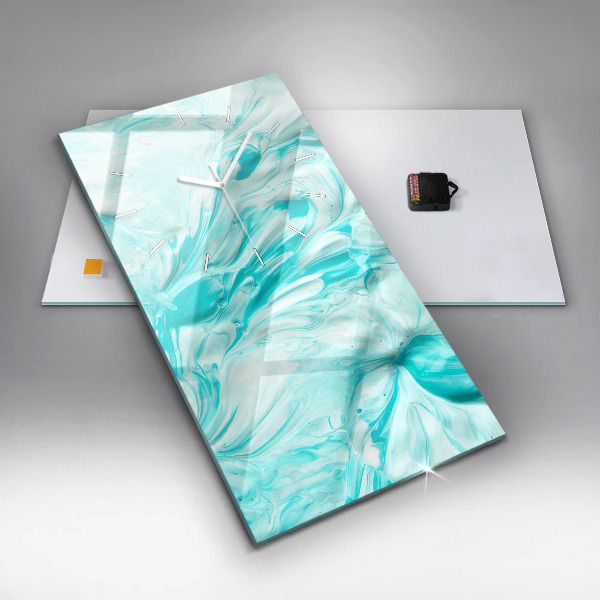 Reloj vertical Abstracción azul - espejomat.es