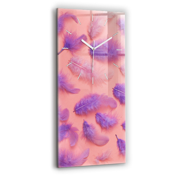 Reloj vertical Plumas de colores - espejomat.es