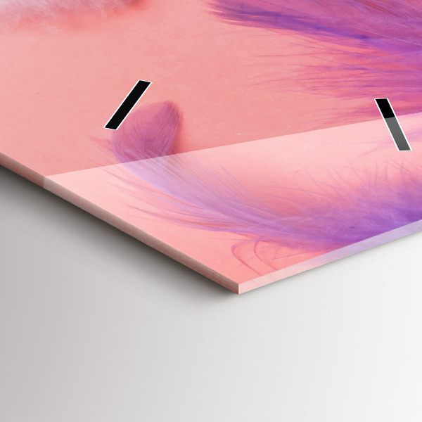 Reloj vertical Plumas de colores - espejomat.es