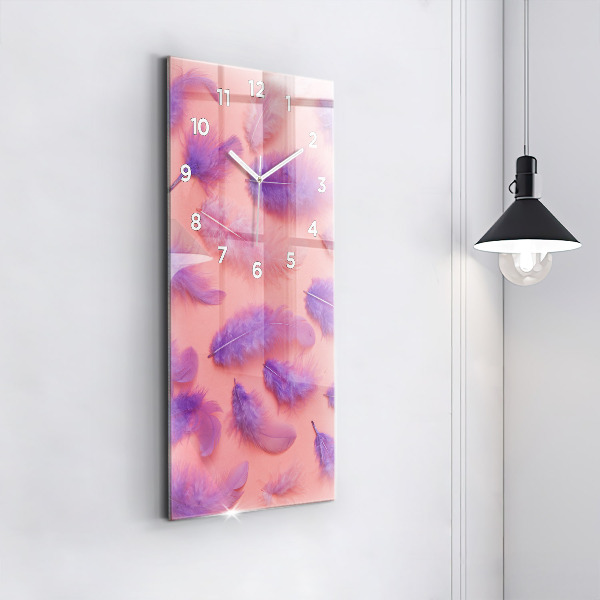 Reloj vertical Plumas de colores - espejomat.es