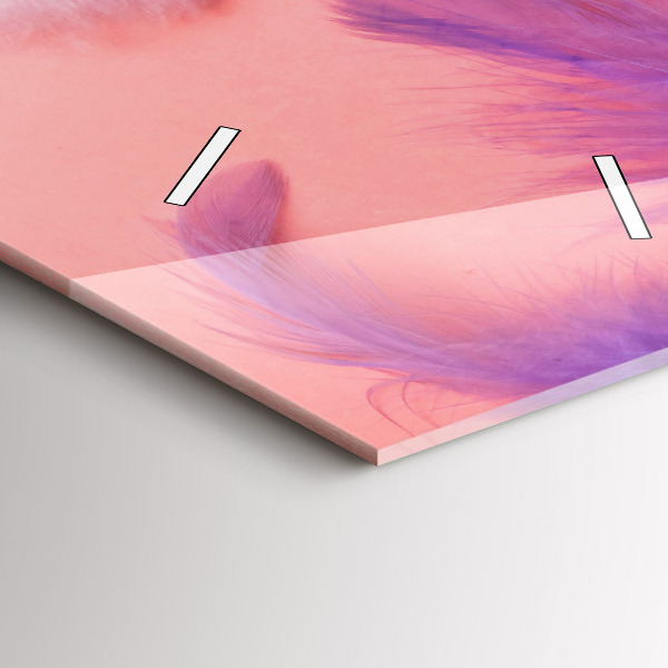 Reloj vertical Plumas de colores - espejomat.es