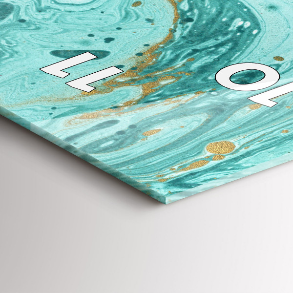 Reloj de cristal vertical Textura de mármol - espejomat.es