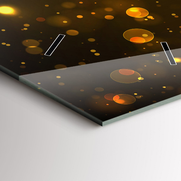 Reloj de cristal vertical Polen dorado - espejomat.es