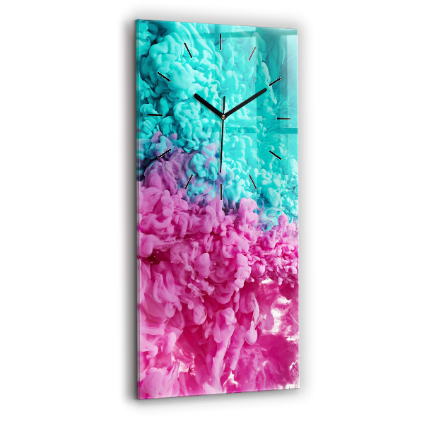 Reloj vertical Arte moderno - manchas - espejomat.es