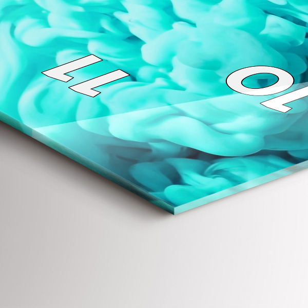 Reloj vertical Arte moderno - manchas - espejomat.es