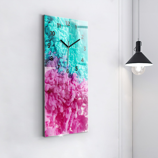 Reloj vertical Arte moderno - manchas - espejomat.es