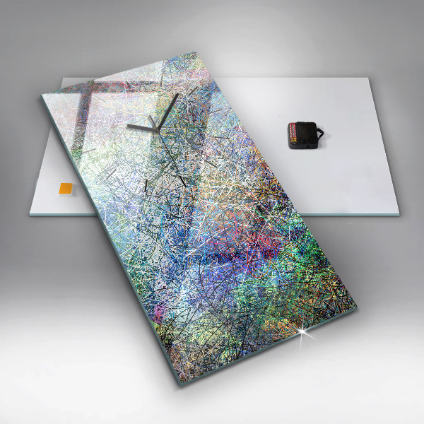 Reloj de vidrio vertical Abstracto - Emociones - espejomat.es