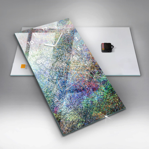 Reloj de vidrio vertical Abstracto - Emociones - espejomat.es