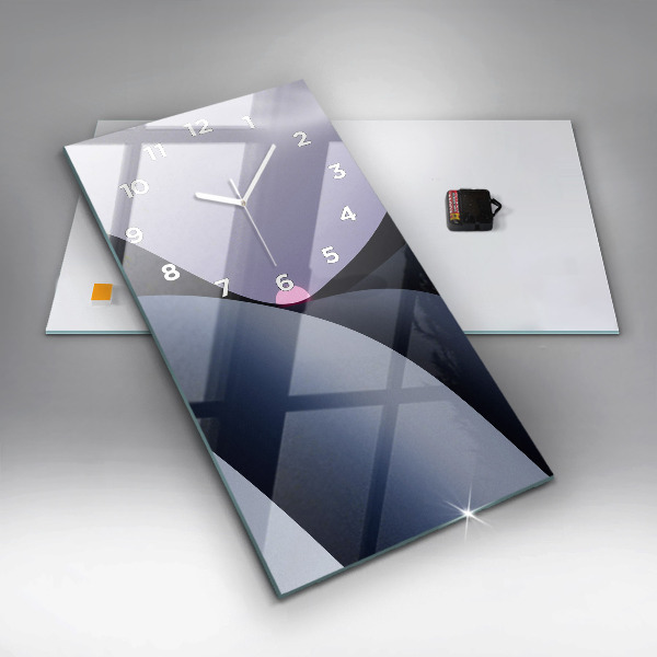 Reloj de cristal vertical Abstract sol - espejomat.es