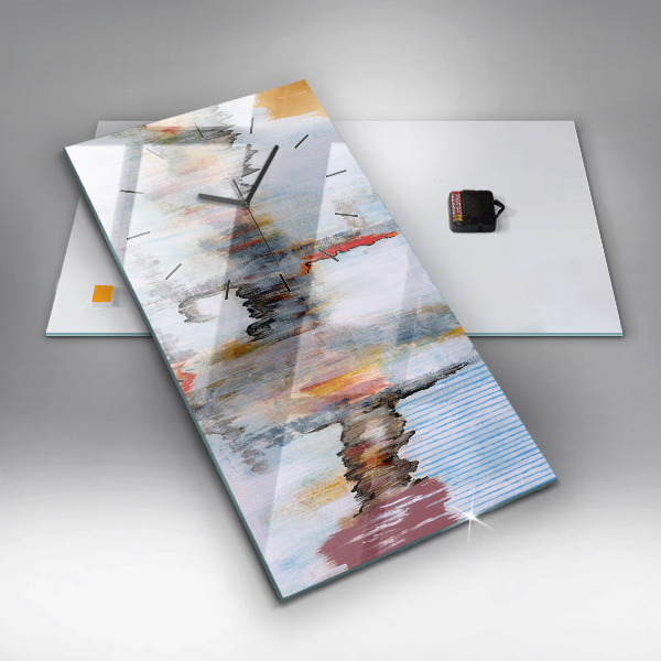 Reloj de cristal vertical Abstracción - espejomat.es